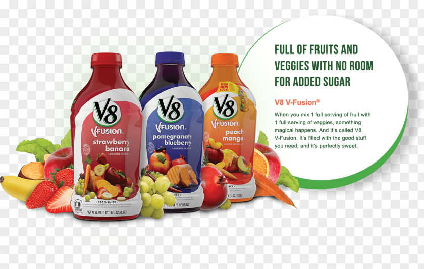 46 Fl Oz Bottle V8 V-Fusion 100% Vegetable & Fruit Juice, Pomegranate Blueberry46 Natural FoodsJuice Blueberry PNG