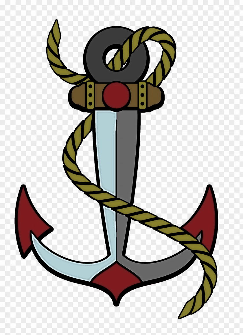 Anchor Symbol Plant Emblem PNG