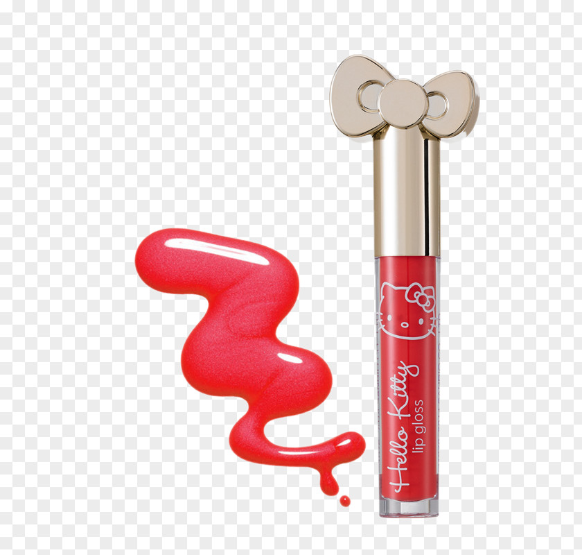 Hello Kitty Strawberry Waterproof Lipstick Gelatin Dessert Lip Gloss PNG