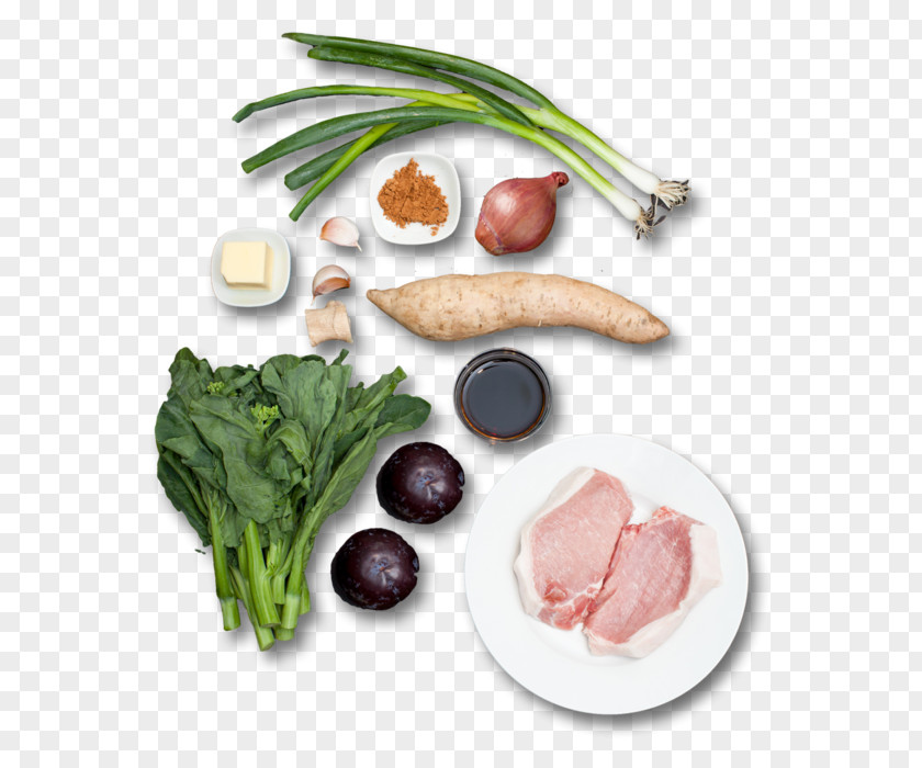 Purple Sweet Potato Food Pork Chop Dish Recipe Leaf Vegetable PNG