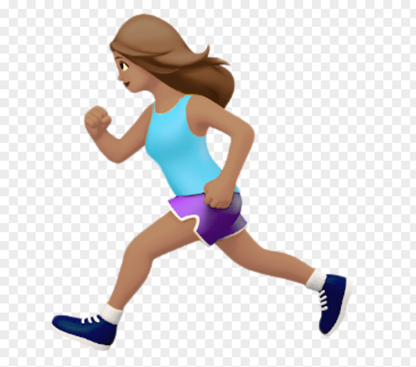 Runner Emoji IOS 10 The Female Running PNG