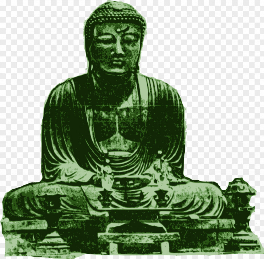 Vector Hand-painted Buddha Tian Tan Daibutsu Clip Art PNG