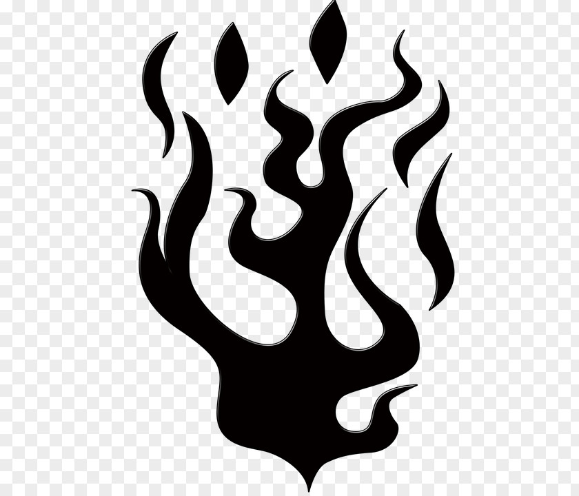 Black Cool Flame Silhouette Fire Shape PNG