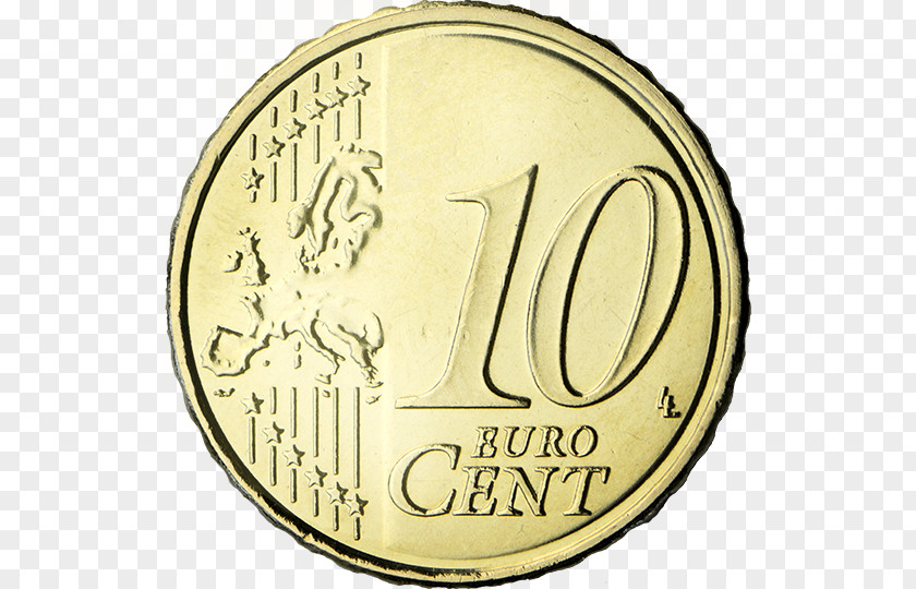 Coin Euro Coins 10 Cent 50 PNG