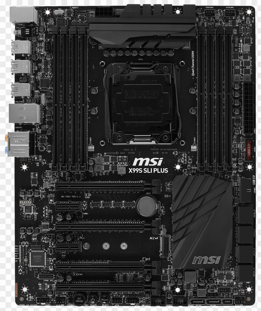 Intel MSI X99S SLI Plus Motherboard LGA 2011 PNG