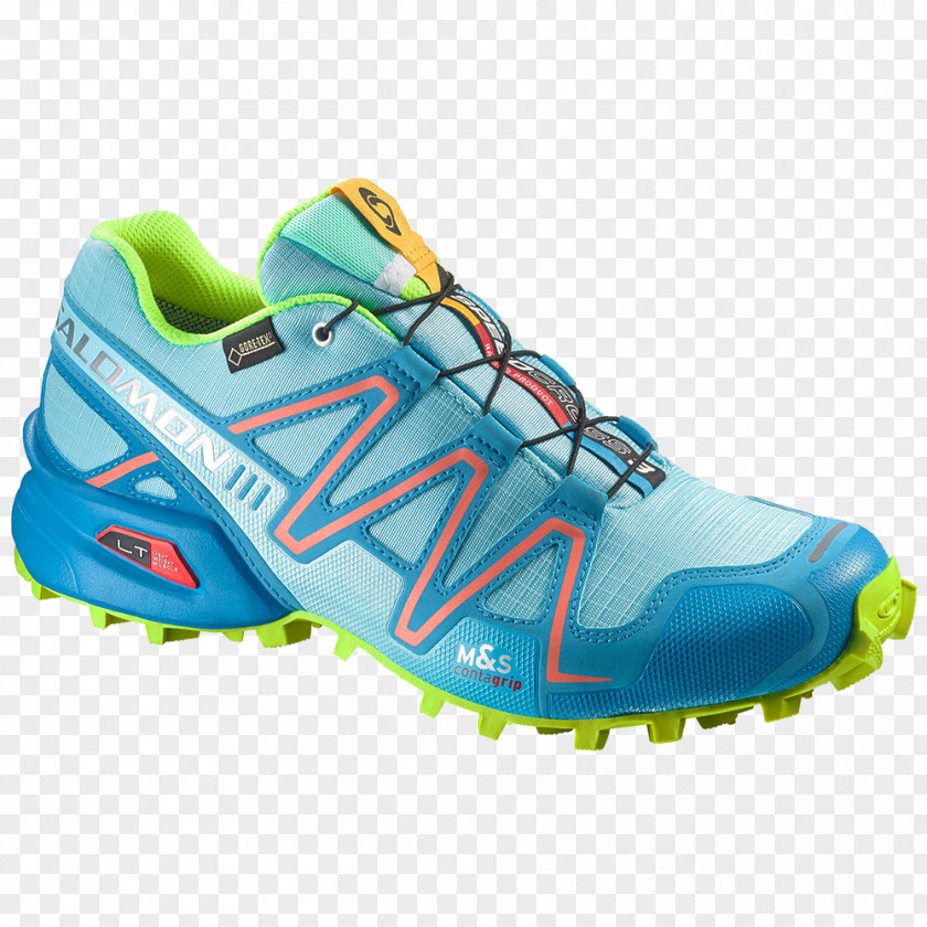 Nike Salomon Group Shoe Trail Running Sneakers Blue PNG