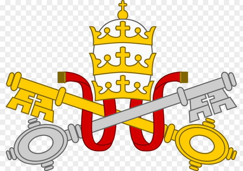 Papal Keys Tattoo Clip Art Tiara Pope Regalia And Insignia Of Heaven PNG