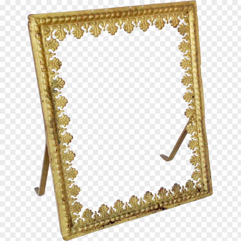 Vintage Gold Picture Frames Bed Frame Metal Decorative Arts PNG