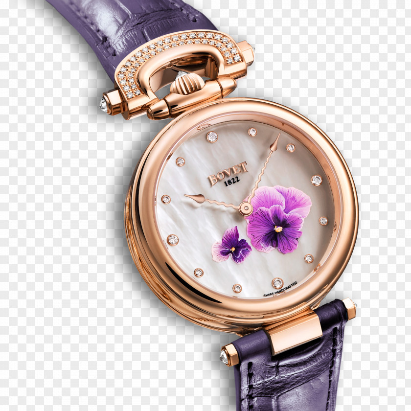 Free Buckle Material Watch Strap Lilac Purple PNG