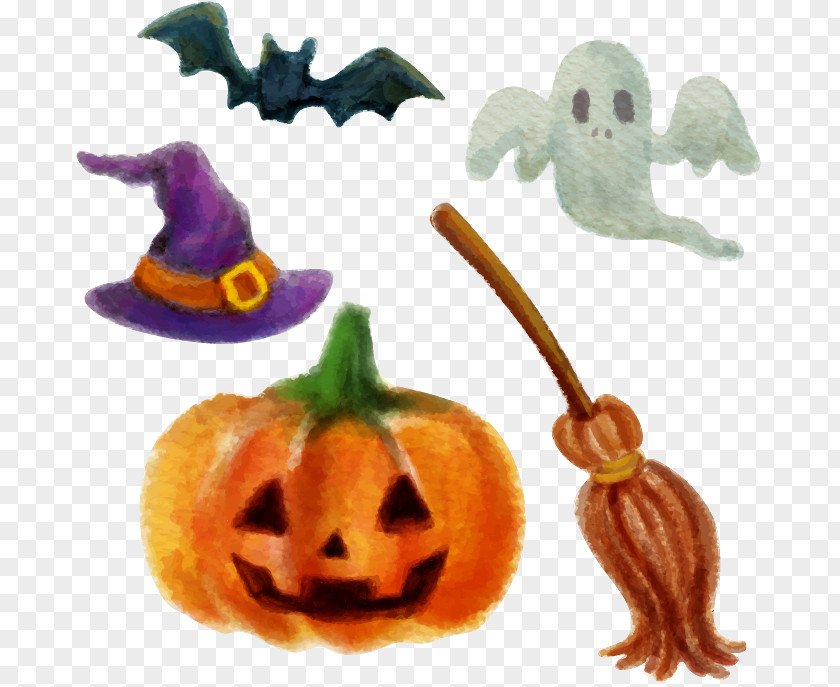 Halloween Design Elements Jack-o'-lantern Pumpkin PNG