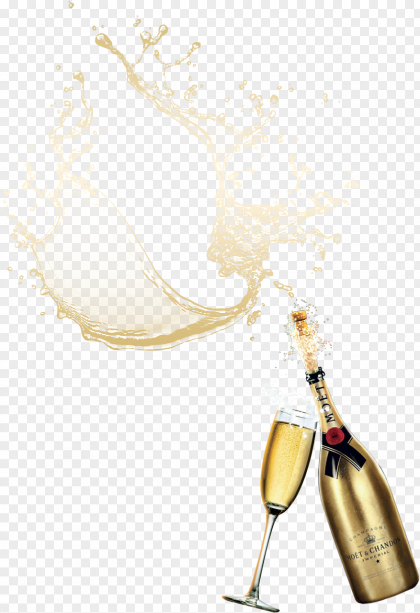 Champagne Glass Wine Bottle PNG