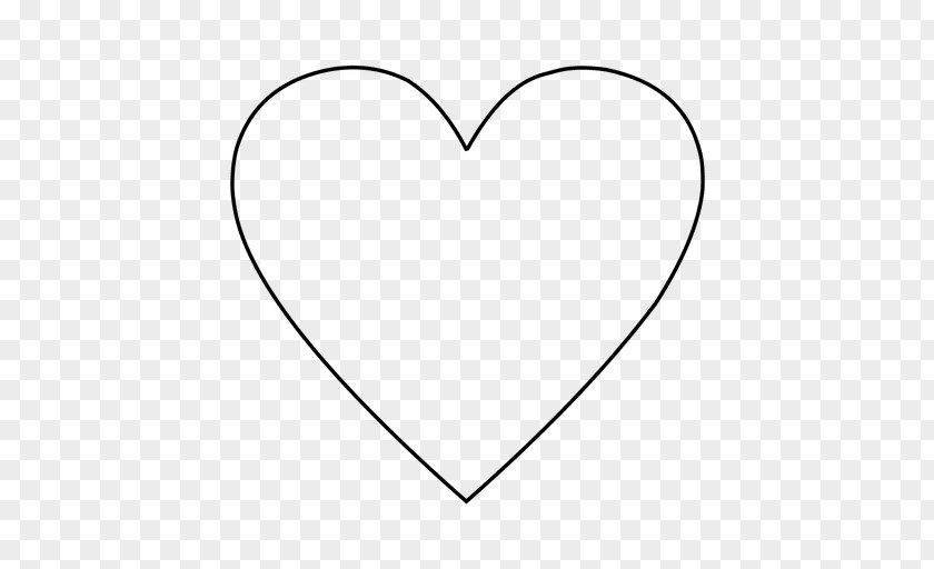 Heart Coloring Book Shape PNG
