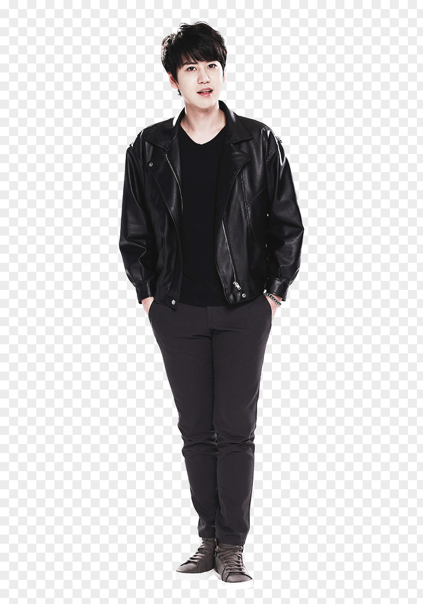Gong Yoo Super Junior Mamacita Render Leather Jacket PNG