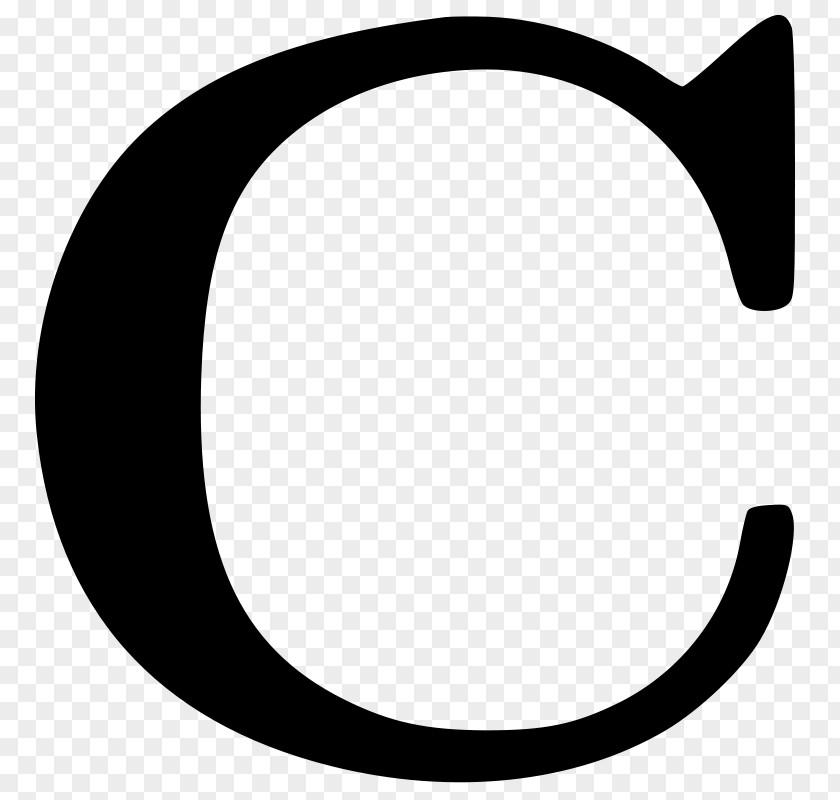 Letter C Cyrillic Script Alphabet Clip Art PNG