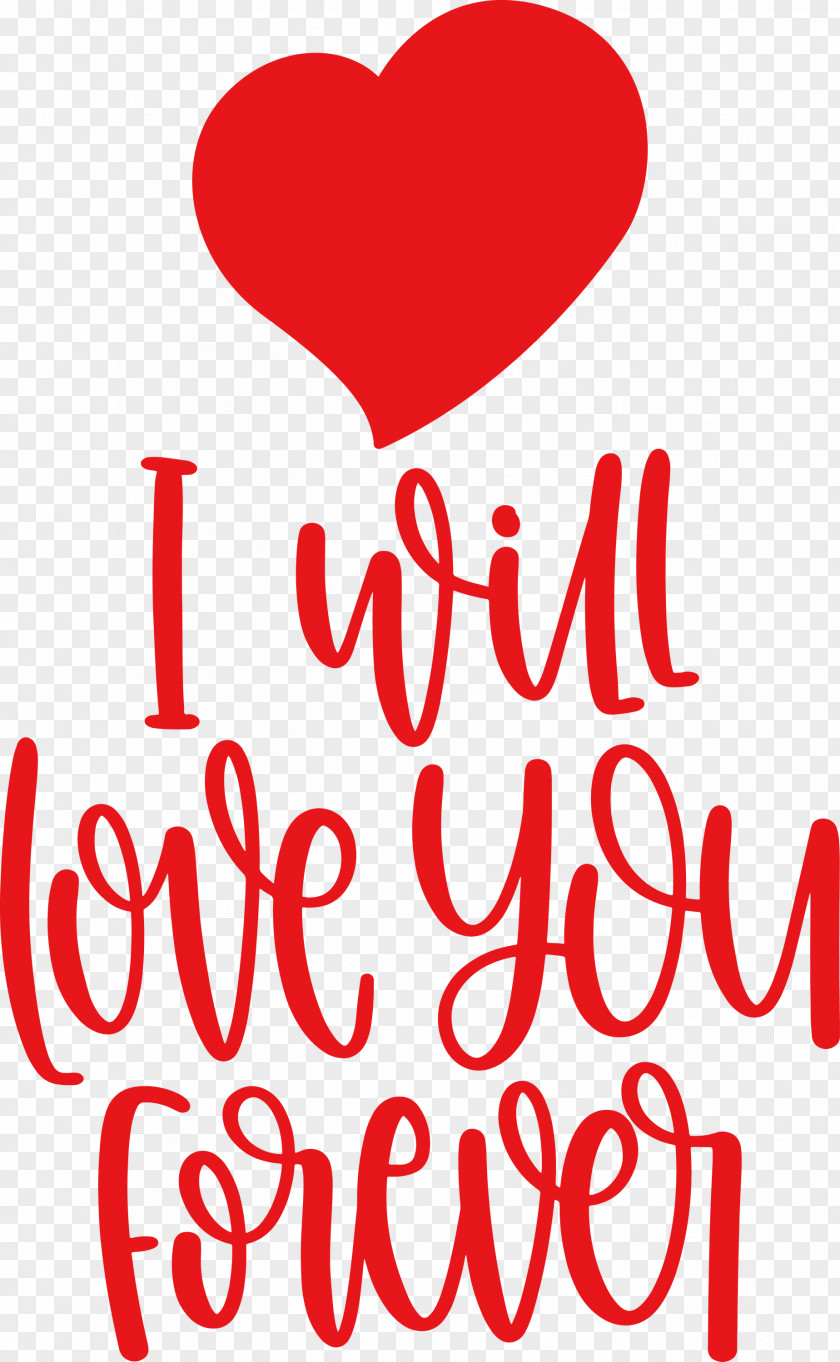 Love You Forever Valentines Day Quote PNG