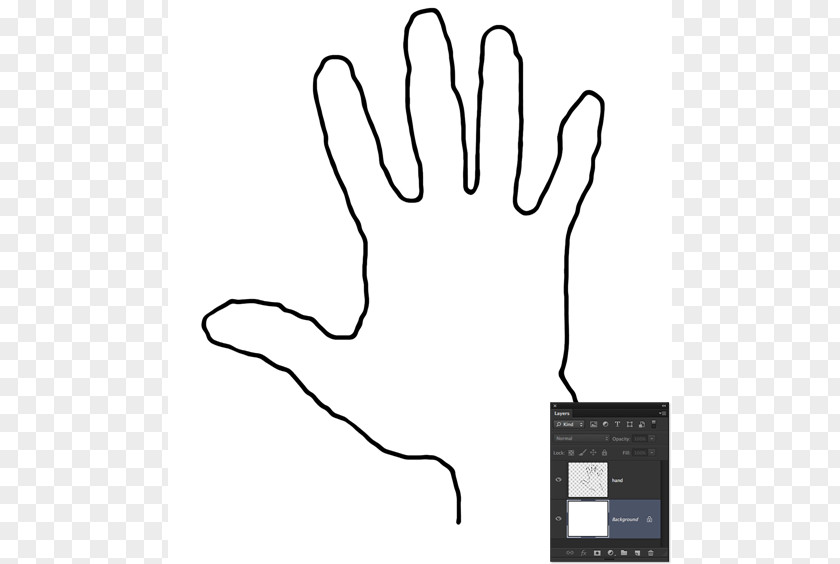 Outline Of Hands Hand Clip Art PNG