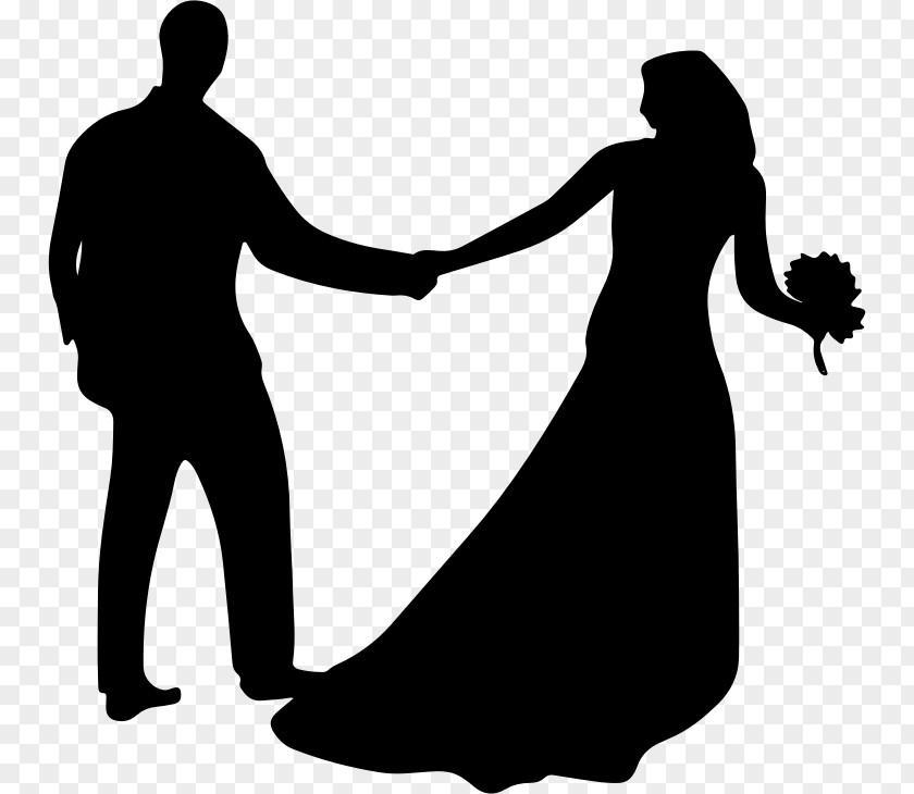 Silhouette Marriage Clip Art PNG