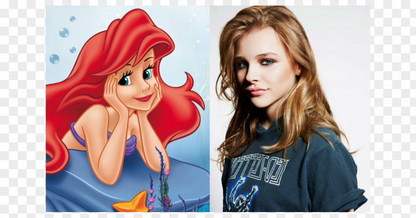 Chloe Moretz Ariel The Little Mermaid YouTube Attina Disney Princess PNG