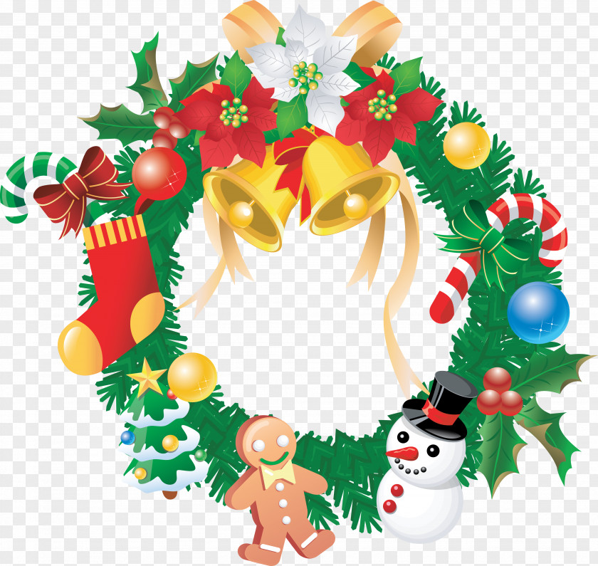 Christmas Gift Garland Wreath PNG