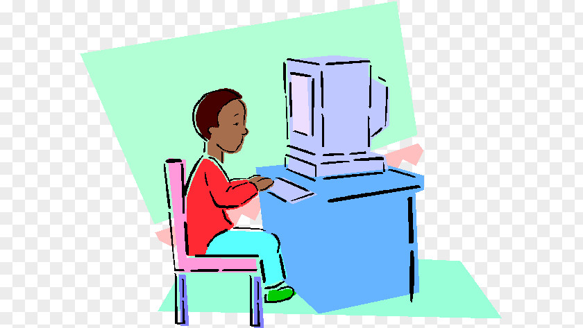Computer Child Clip Art PNG