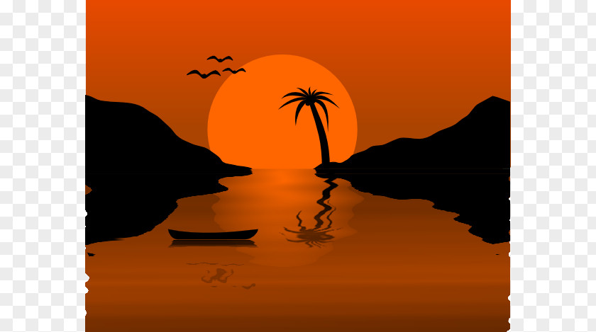 Fisher Cliparts Sunset Clip Art PNG