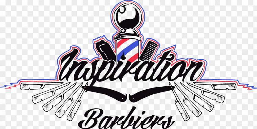 Inspiration Barber Razor Coiffure Elle & Lui Logo PNG