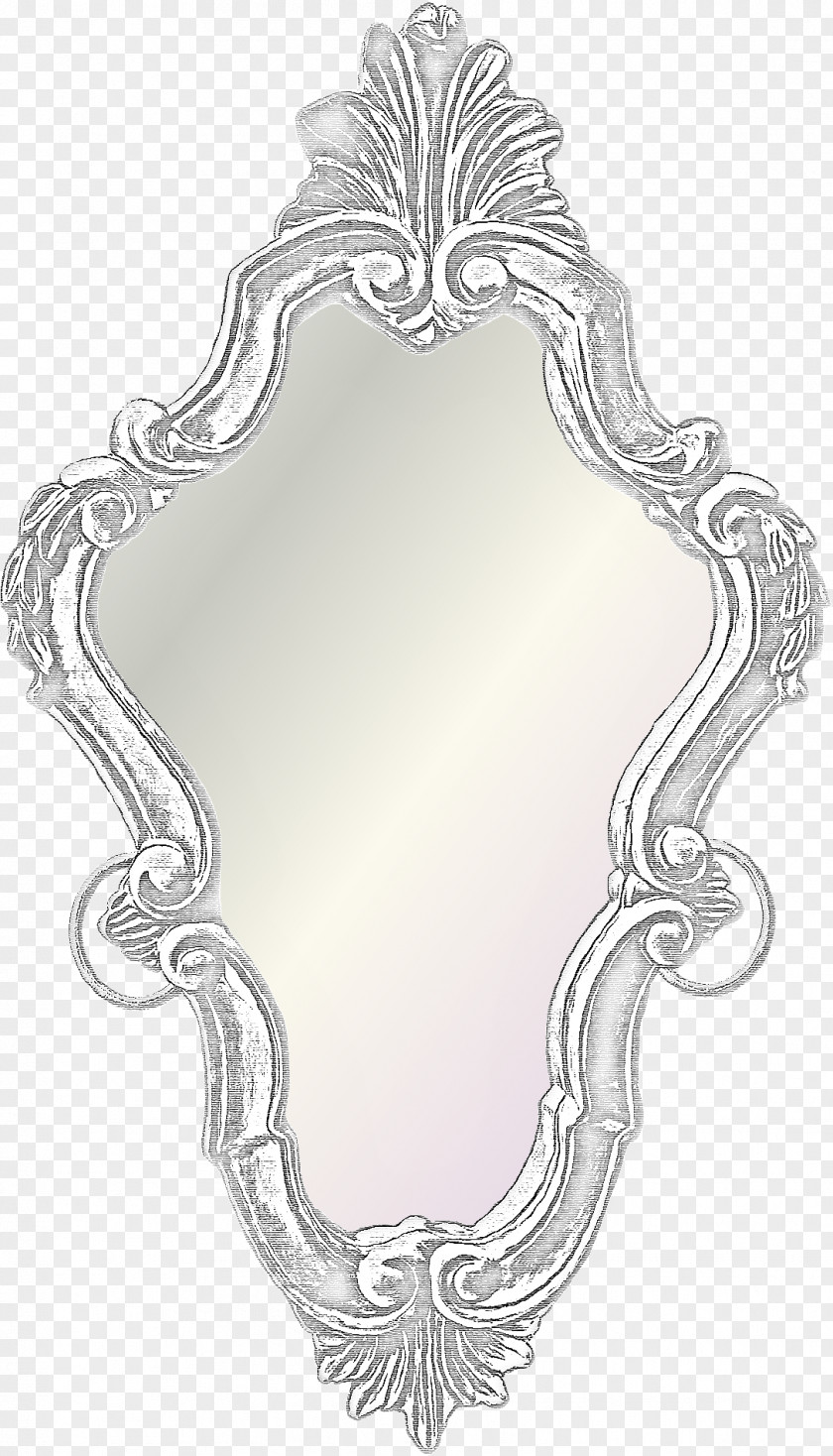 Nice Texture Mirror Picture Frame PNG