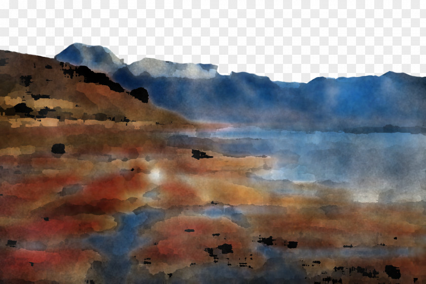 Painting Watercolor Water Resources Ecoregion Lough PNG