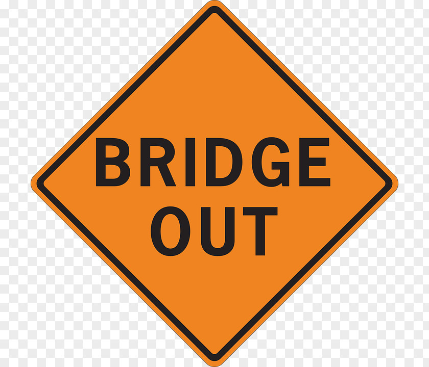 Bridge Traffic Sign Barricade PNG