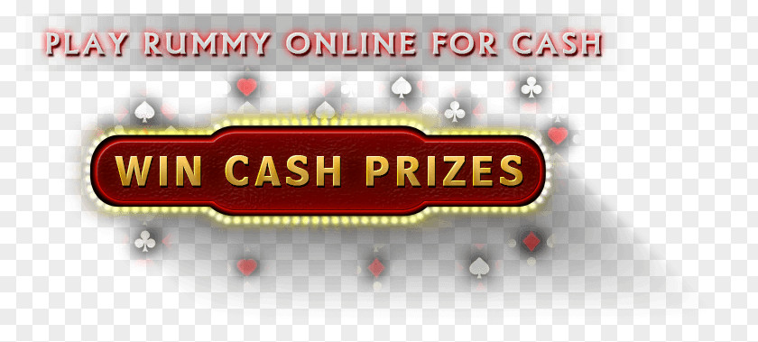 Cash Prize Logo Rummy Brand Font PNG