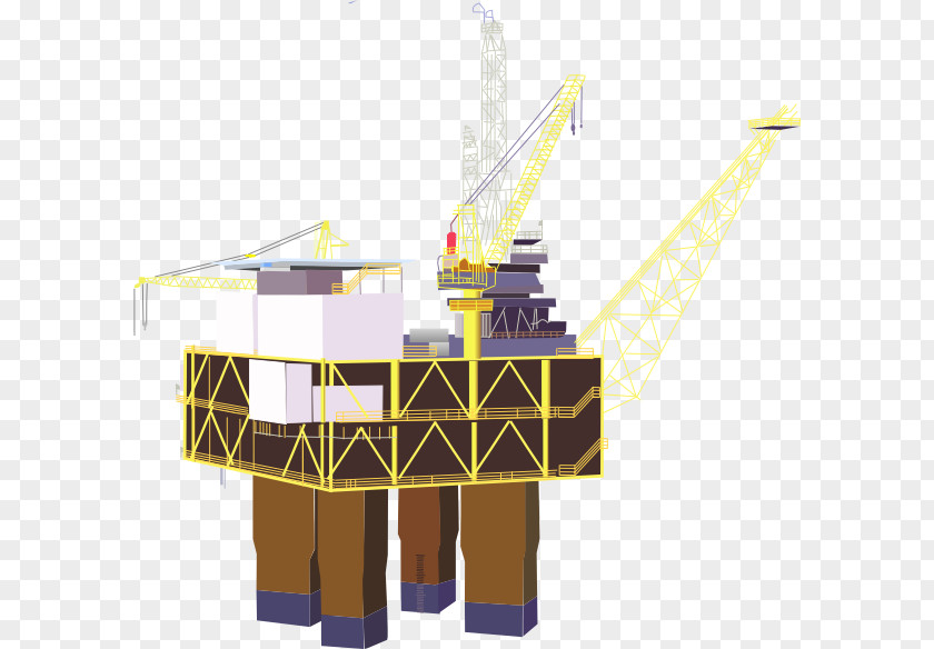 Grease Oil Platform Drilling Rig Petroleum Clip Art PNG