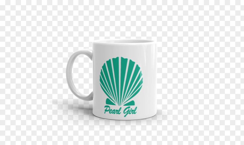 Mug Stencil Seashell Drink Necklace PNG