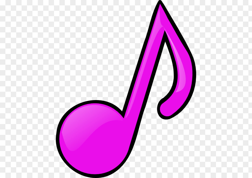Pink Note Musical Eighth Clip Art PNG