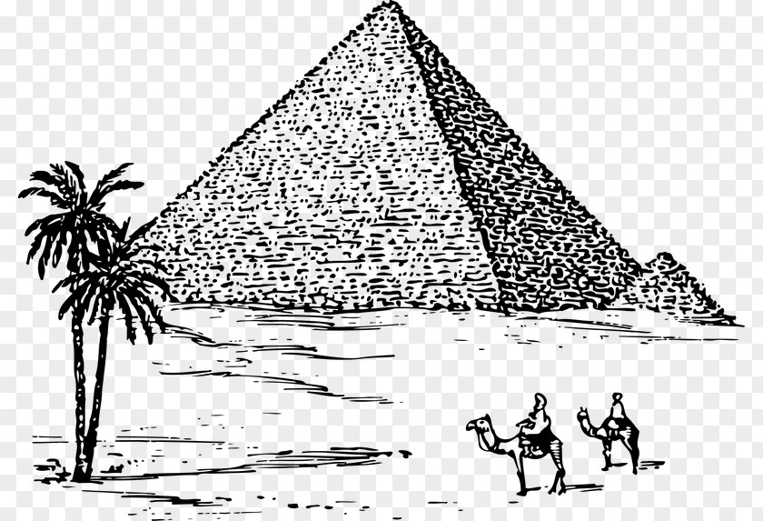 Pyramid Egyptian Pyramids Great Of Giza Ancient Egypt Drawing PNG