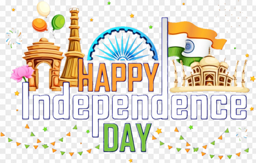 Text Tirangaa India Independence Day Background Watercolor PNG
