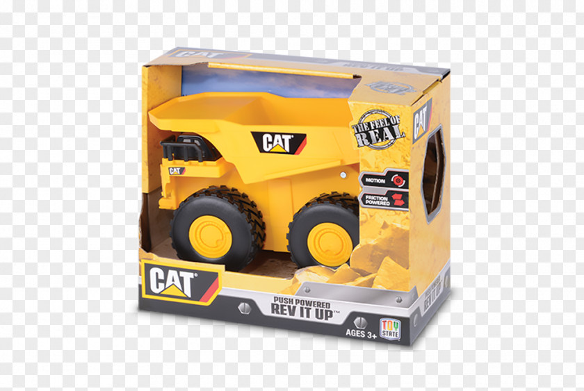 Sand Monster Caterpillar Inc. Model Car Dump Truck Toy PNG