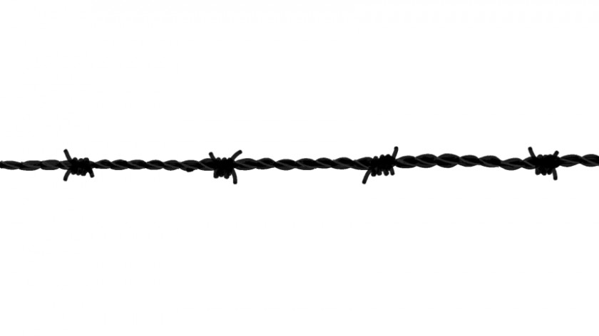 Wires Cliparts Barbed Wire Black And White Font PNG
