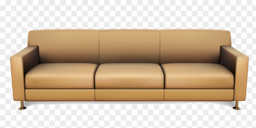 Brown Sofa Furniture Material Picture Couch Living Room PNG