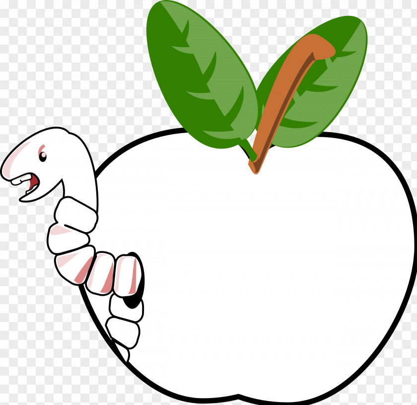 Inkscape Art Worm Apple Cartoon Clip PNG