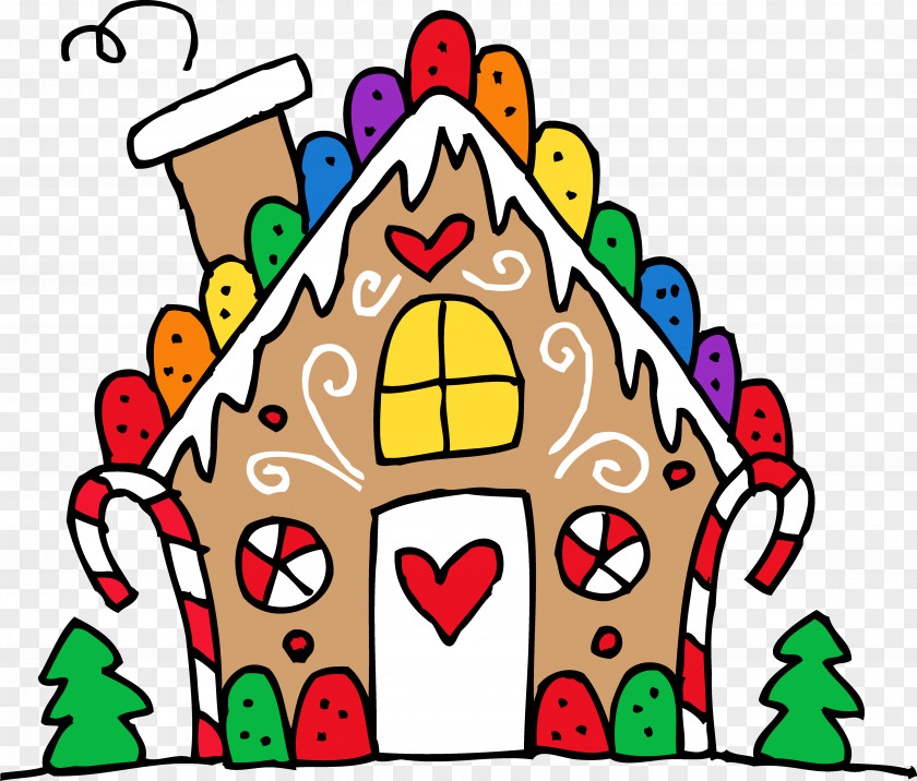 Nice House Cliparts Gingerbread Candy Cane Clip Art PNG