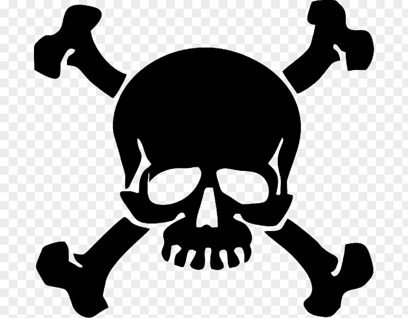 Skull And Bones Crossbones Decal Human Symbolism PNG