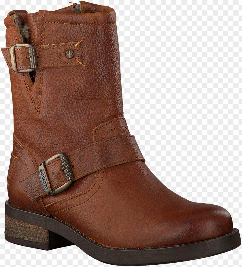 Cognac Steel-toe Boot Leather Zipper Shoe PNG