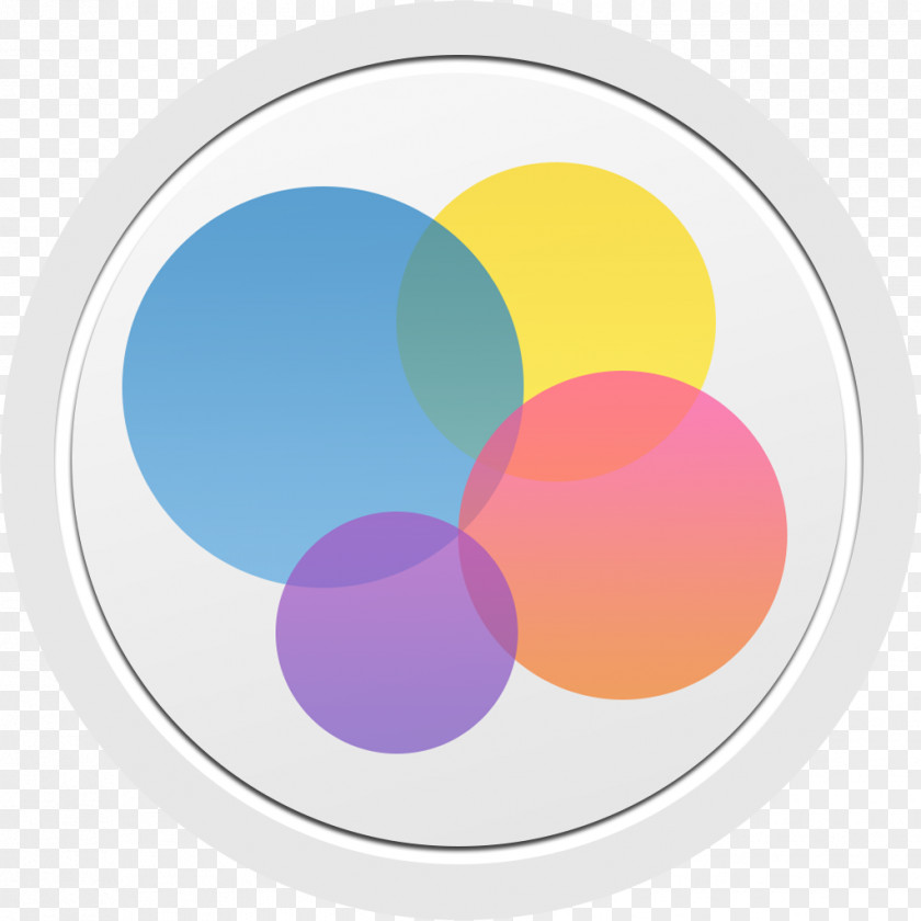 GameCenter Purple Yellow Sphere Oval Circle PNG