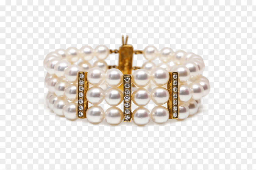 Gold Pearl Bracelet Jewellery Diamond PNG