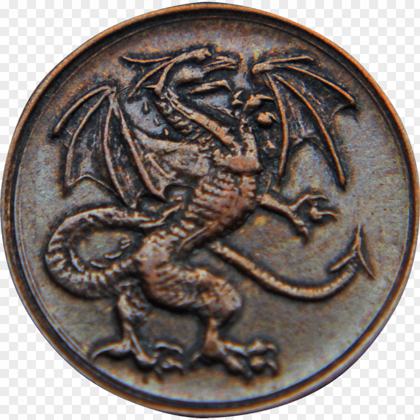 Medal Copper Bronze House Targaryen Coin PNG
