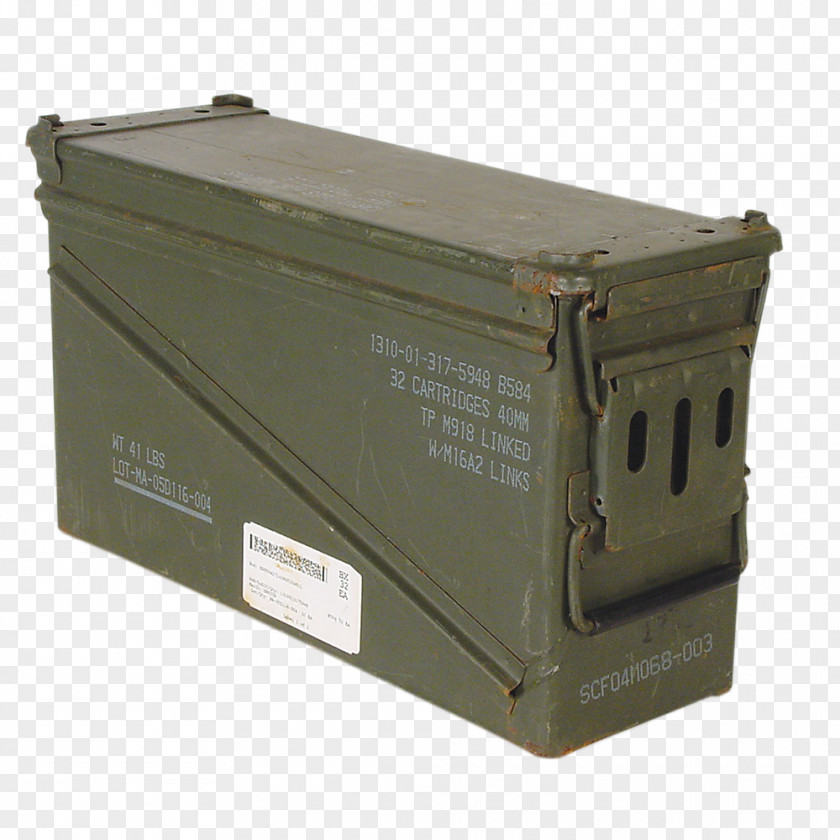 Ammunition Box 40 Mm Grenade Military Surplus PNG