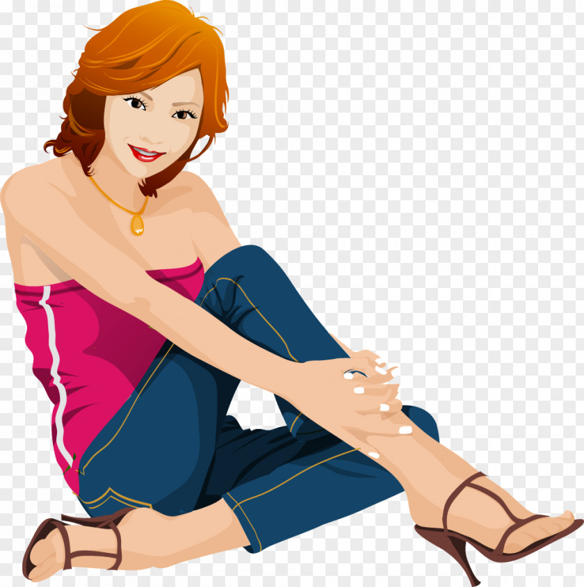 Hot Vector Jeans PNG