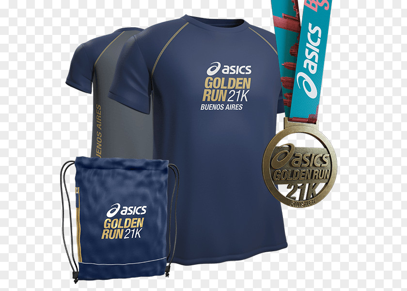 T-shirt 2018 Rio De Janeiro Marathon ASICS Golden Run – São Paulo PNG