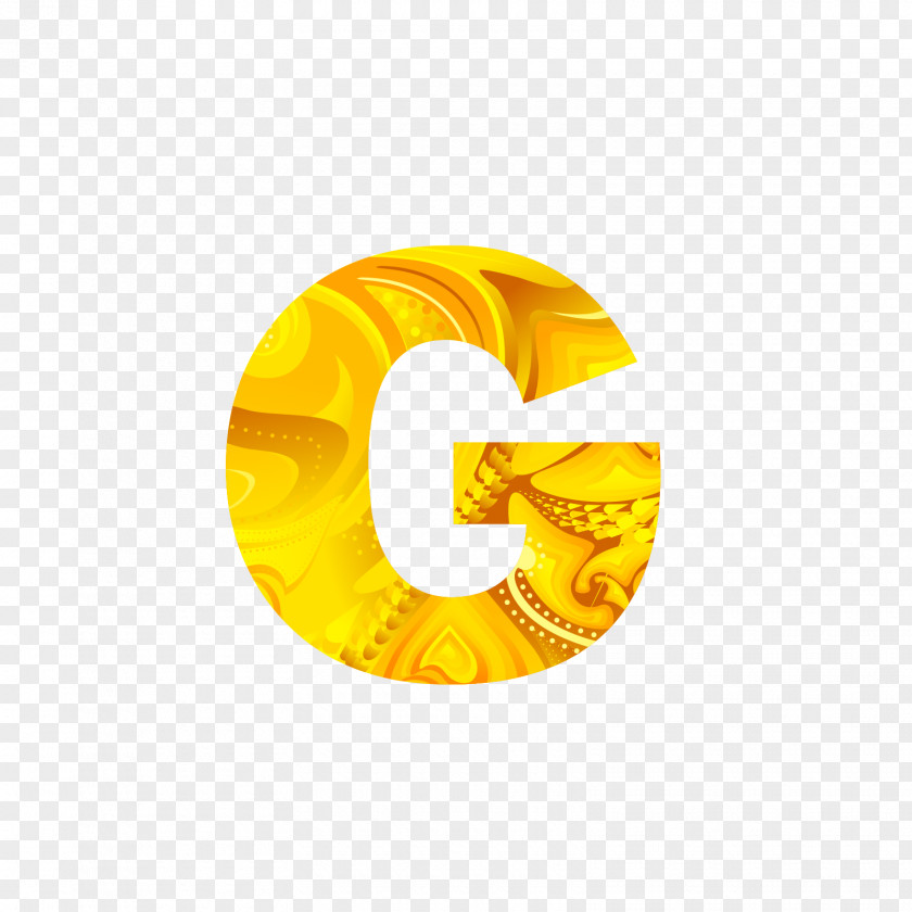 The Golden Letters G Letter Icon PNG