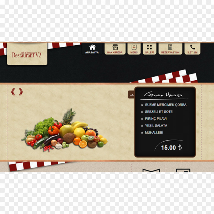 Cafe Restaurant Cafeteria Web Design PNG